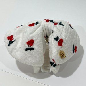 Lele Sadoughi Cherry Fabric Bow Claw Clip